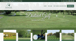 Desktop Screenshot of distinctgolf.com